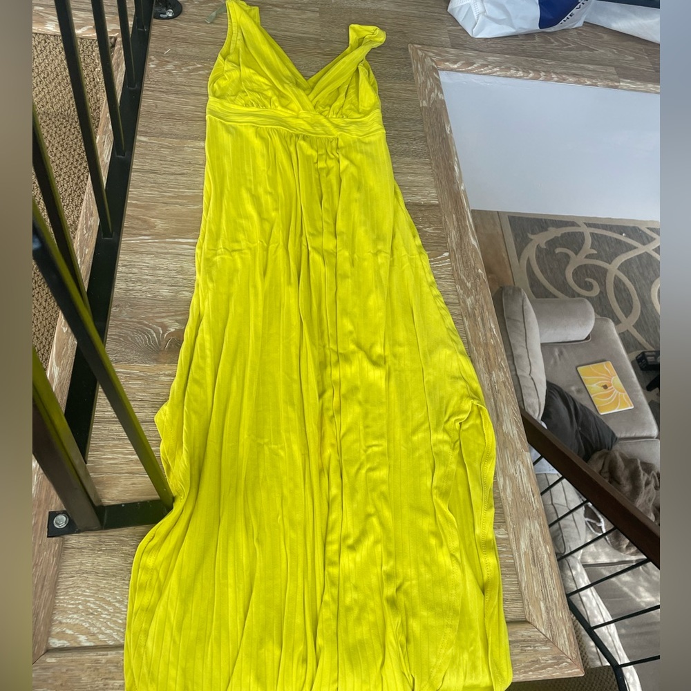 Yellow maxi dress